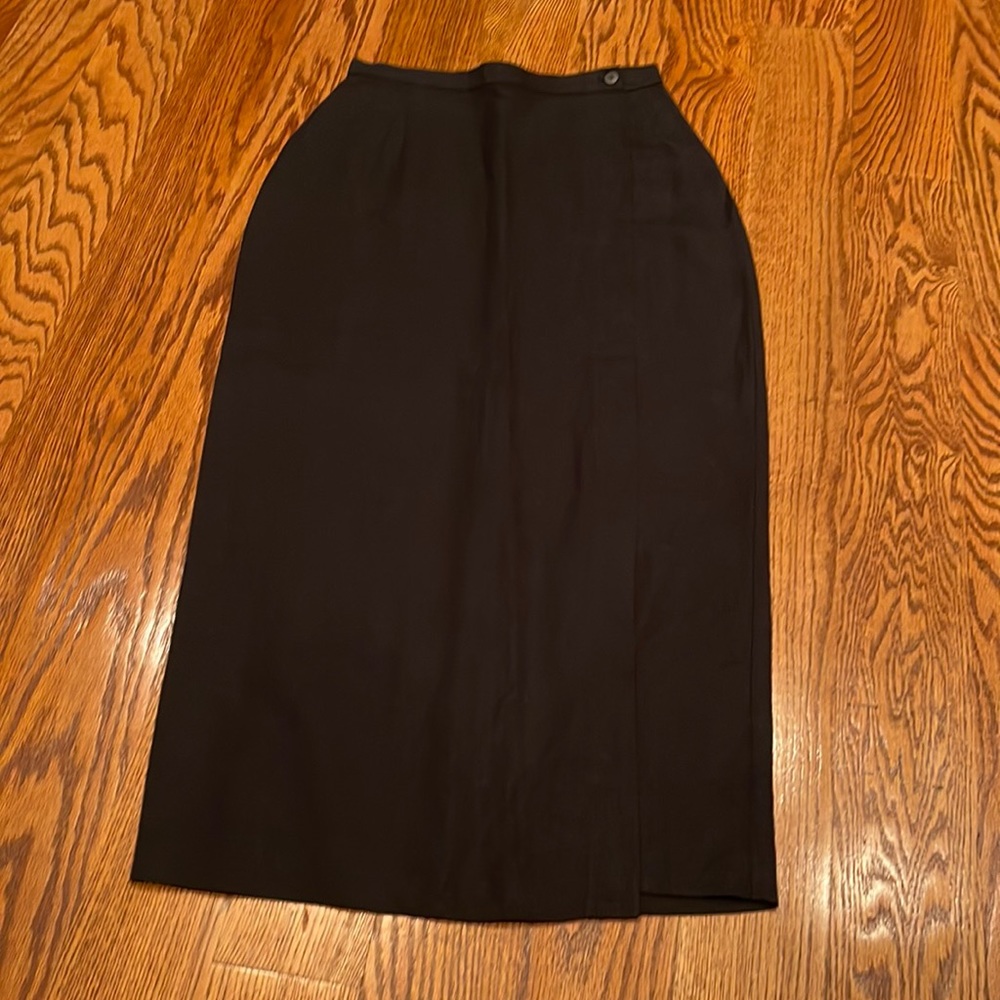 Black wrap skirt